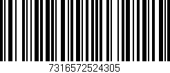 Código de barras (EAN, GTIN, SKU, ISBN): '7316572524305'