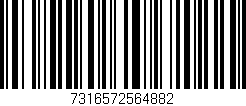 Código de barras (EAN, GTIN, SKU, ISBN): '7316572564882'
