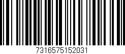 Código de barras (EAN, GTIN, SKU, ISBN): '7316575152031'