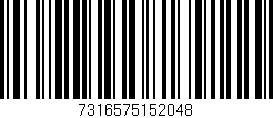 Código de barras (EAN, GTIN, SKU, ISBN): '7316575152048'
