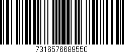 Código de barras (EAN, GTIN, SKU, ISBN): '7316576689550'