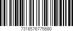 Código de barras (EAN, GTIN, SKU, ISBN): '7316576775680'