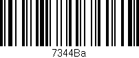 Código de barras (EAN, GTIN, SKU, ISBN): '7344Ba'