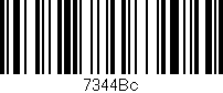Código de barras (EAN, GTIN, SKU, ISBN): '7344Bc'