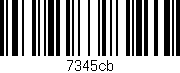 Código de barras (EAN, GTIN, SKU, ISBN): '7345cb'