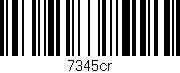 Código de barras (EAN, GTIN, SKU, ISBN): '7345cr'
