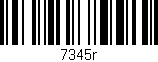Código de barras (EAN, GTIN, SKU, ISBN): '7345r'