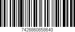 Código de barras (EAN, GTIN, SKU, ISBN): '7426860658640'
