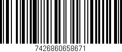 Código de barras (EAN, GTIN, SKU, ISBN): '7426860658671'