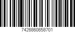 Código de barras (EAN, GTIN, SKU, ISBN): '7426860658701'