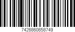 Código de barras (EAN, GTIN, SKU, ISBN): '7426860658749'