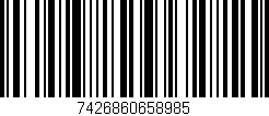 Código de barras (EAN, GTIN, SKU, ISBN): '7426860658985'