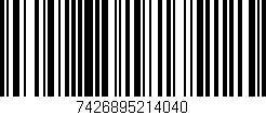 Código de barras (EAN, GTIN, SKU, ISBN): '7426895214040'