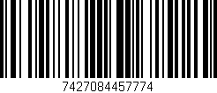 Código de barras (EAN, GTIN, SKU, ISBN): '7427084457774'