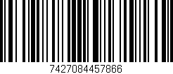 Código de barras (EAN, GTIN, SKU, ISBN): '7427084457866'
