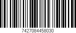 Código de barras (EAN, GTIN, SKU, ISBN): '7427084458030'