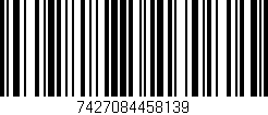 Código de barras (EAN, GTIN, SKU, ISBN): '7427084458139'