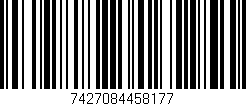 Código de barras (EAN, GTIN, SKU, ISBN): '7427084458177'