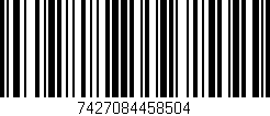 Código de barras (EAN, GTIN, SKU, ISBN): '7427084458504'