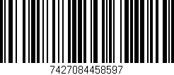 Código de barras (EAN, GTIN, SKU, ISBN): '7427084458597'