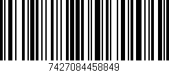 Código de barras (EAN, GTIN, SKU, ISBN): '7427084458849'