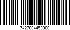 Código de barras (EAN, GTIN, SKU, ISBN): '7427084458900'