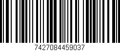 Código de barras (EAN, GTIN, SKU, ISBN): '7427084459037'