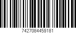 Código de barras (EAN, GTIN, SKU, ISBN): '7427084459181'