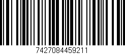 Código de barras (EAN, GTIN, SKU, ISBN): '7427084459211'
