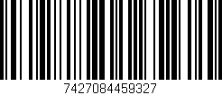 Código de barras (EAN, GTIN, SKU, ISBN): '7427084459327'