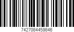 Código de barras (EAN, GTIN, SKU, ISBN): '7427084459846'