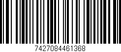 Código de barras (EAN, GTIN, SKU, ISBN): '7427084461368'