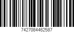 Código de barras (EAN, GTIN, SKU, ISBN): '7427084462587'