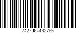 Código de barras (EAN, GTIN, SKU, ISBN): '7427084462785'