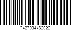 Código de barras (EAN, GTIN, SKU, ISBN): '7427084462822'