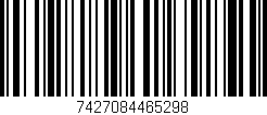 Código de barras (EAN, GTIN, SKU, ISBN): '7427084465298'