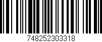 Código de barras (EAN, GTIN, SKU, ISBN): '748252303318'