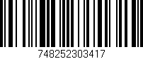 Código de barras (EAN, GTIN, SKU, ISBN): '748252303417'