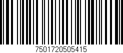 Código de barras (EAN, GTIN, SKU, ISBN): '7501720505415'