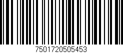 Código de barras (EAN, GTIN, SKU, ISBN): '7501720505453'