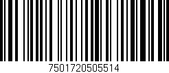 Código de barras (EAN, GTIN, SKU, ISBN): '7501720505514'