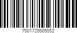 Código de barras (EAN, GTIN, SKU, ISBN): '7501720505552'
