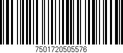 Código de barras (EAN, GTIN, SKU, ISBN): '7501720505576'