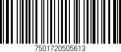 Código de barras (EAN, GTIN, SKU, ISBN): '7501720505613'