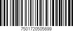 Código de barras (EAN, GTIN, SKU, ISBN): '7501720505699'