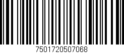 Código de barras (EAN, GTIN, SKU, ISBN): '7501720507068'