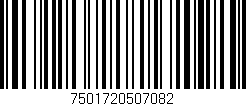 Código de barras (EAN, GTIN, SKU, ISBN): '7501720507082'