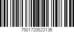 Código de barras (EAN, GTIN, SKU, ISBN): '7501720523136'