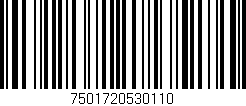 Código de barras (EAN, GTIN, SKU, ISBN): '7501720530110'