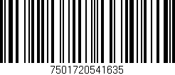 Código de barras (EAN, GTIN, SKU, ISBN): '7501720541635'